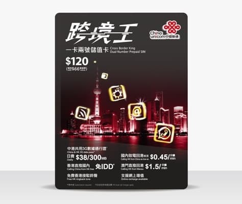 China- HK- Macau- Taiwan- Japan Prepaid SIM
